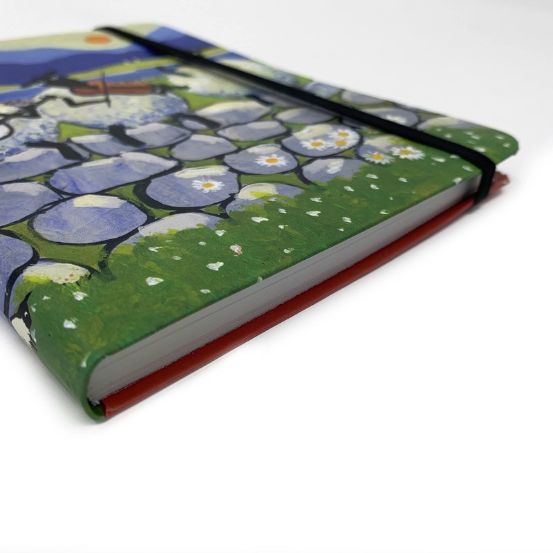 "Bl-ewe Grass" Flexible Pocket Notebook by Thomas Joseph - Funny