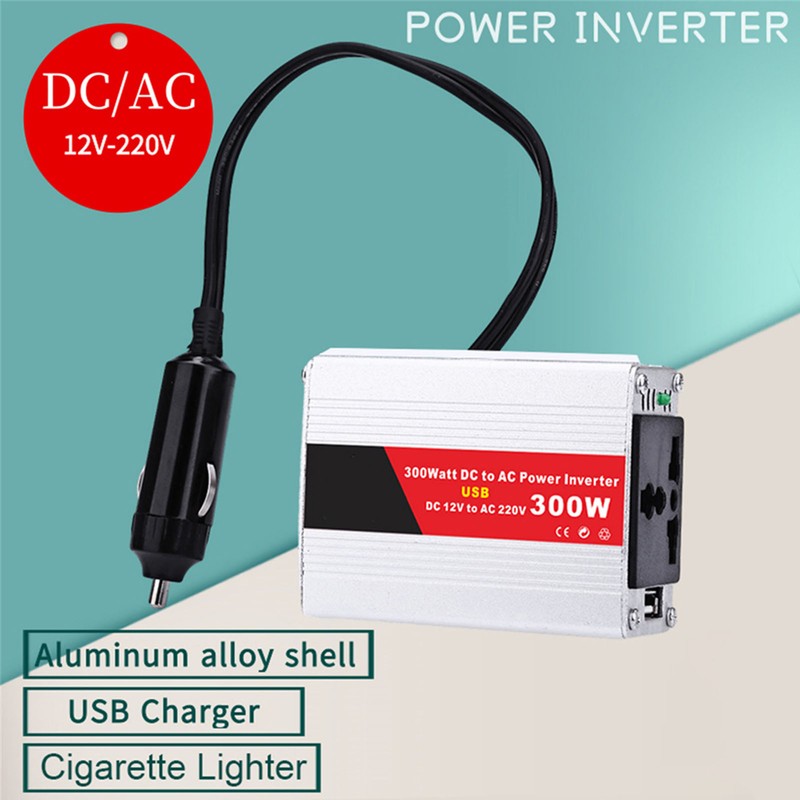 Portable Inverter Car Power Inverters DC12Volt To AC220Volt Transformer 300W