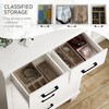IDEALHOUSE Dresser for Bedroom with 6 Drawers, 45" Tall White