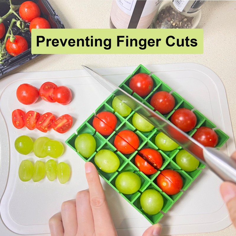 Yamteck Grapes Cherry Tomatoes Cutter Slicer Half or Quarter Cutting