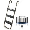HBTower Trampoline Ladder, 3-Step Trampoline Steps with Horizontal Wide Steps,