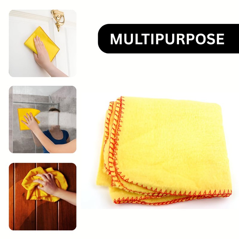 JMS Bridge Yellow Dusters 100% Cotton, Pack of 24, Cleaning