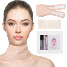 DEROWN Castor Oil Pack Wrap for Neck, Organic Cotton Flannel & Waterproof PUL, Reusable Massage Pack Without Oil Leak Design