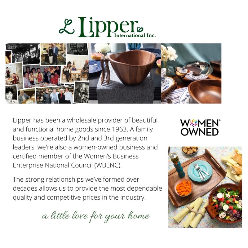 Lipper International 7215 Teak Wood Edge Grain Kitchen Cutting and