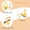 HJZHII Heart Lock, 2 Pcs Heart Shaped Lock Hearts Locks