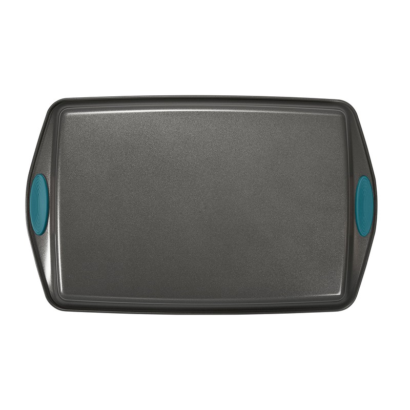 Rachael Ray Bakeware Nonstick Cookie Pan Set, 3-Piece, Gray with