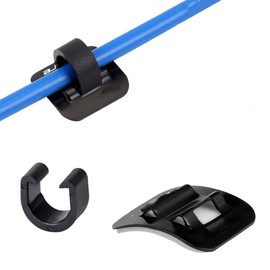 HOUSON 10 Pieces C-Clip Cable Guide, Aluminum C Buckle Bicycle Frame C Buckle for MTB Road Mountain Bike