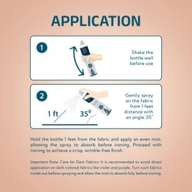 Laundry Starch Spray–Starch Spray for Ironing Clothes (15.21 oz, 2 Pack) Easy Ironing Liquid Starch, Smooth Glide, No Residue, Reduces Ironing Time, Eco - Friendly, Recyclable-Natural Fragrance