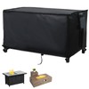 Sakeye Rectangular Fire Pit Cover 44 x 32 Inch, Gas