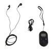 Pocket Radio Black with Backlight Rechargeable LCD Display 500mAh Portable