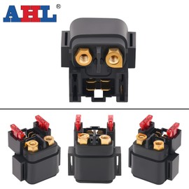 AHL Motorcycle Starter Relay Solenoid For Yamaha TW200 2001-2011/ TTR125 2003-2011/ TTR230 2005-2011/GRIZZLY 400 YFM400 2007-2008/GRIZZLY 350 YFMFM 350/GRI Fits ZZLY 450 YFM450 2007-2009/GRIZZLY 660