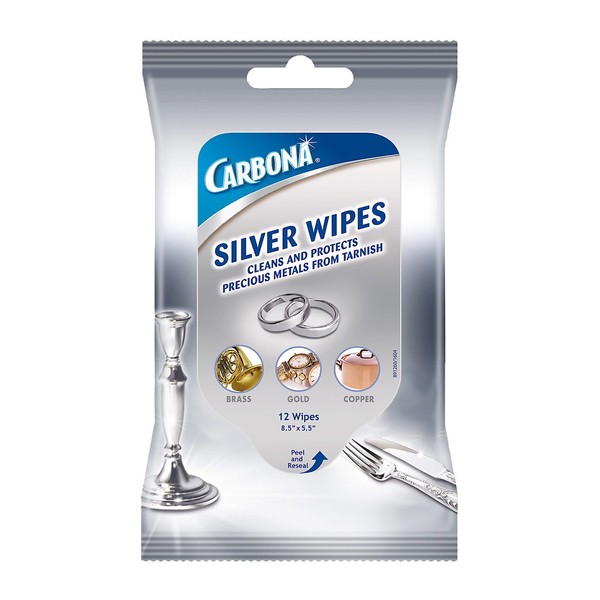 Carbona Wipe Sliver Flat Pack, Birthday Cake 12 Count