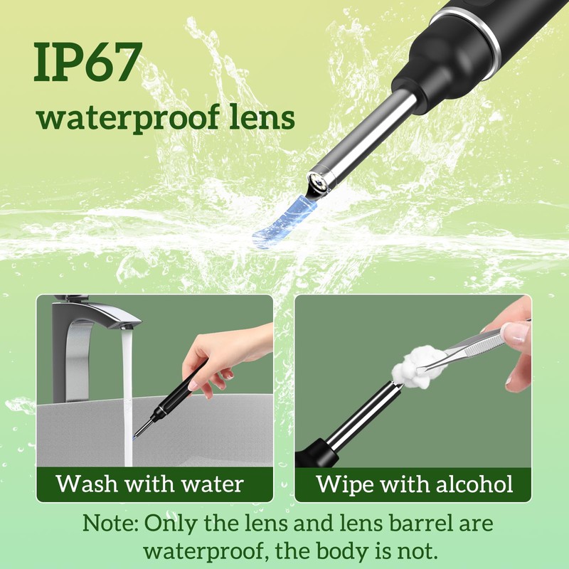 Ear Wax Removal Kit, LMECHN 1080P Ear Camera Otoscope, WiFi