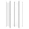4-Panel White Fabric Room Divider 78.7"x86.6" Screen & Dividercolor: White