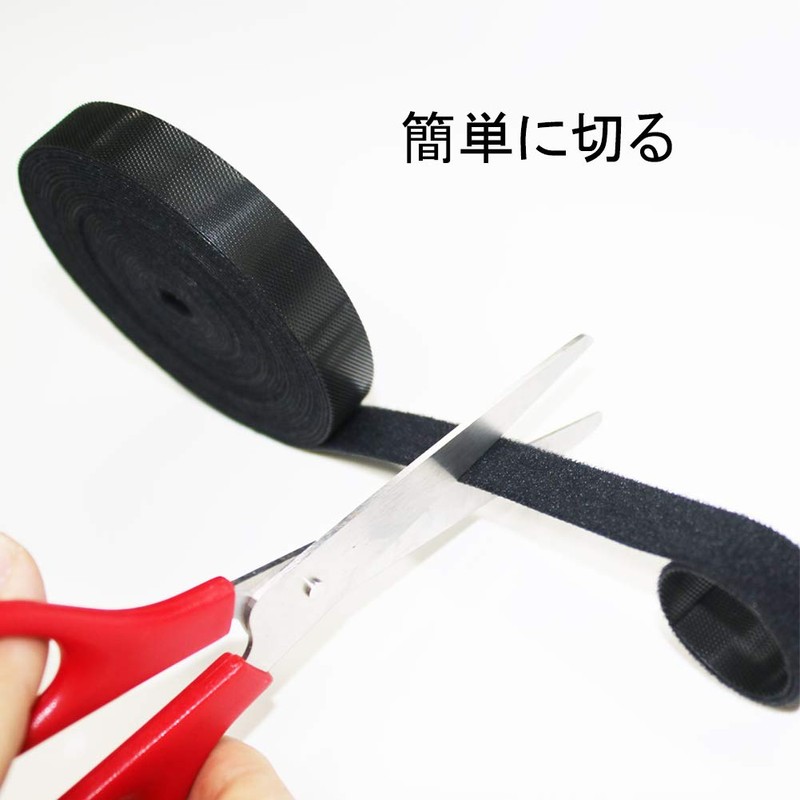 ENVEL Reusable Cable Ties 2 Rolls Hook and Loop Cable