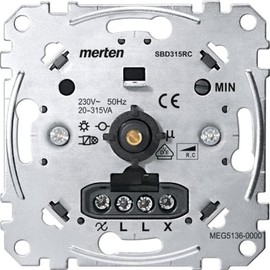 Merten MEG5136-0000 Rotary dimmer insert for capacitive load, 20-315 W