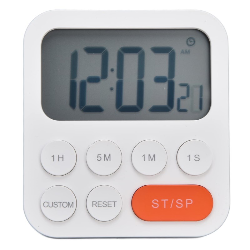 Digital Kitchen Timer Adjustable Magnetic Countdown Timer for Cooking Study