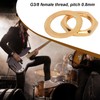 Guitar Nuts and Washers, G3/8 Female Thread Guitar Jack Nut