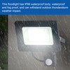 Human Sensor LED Flood Light 50W IP66 Waterproof 6000K Outdoor