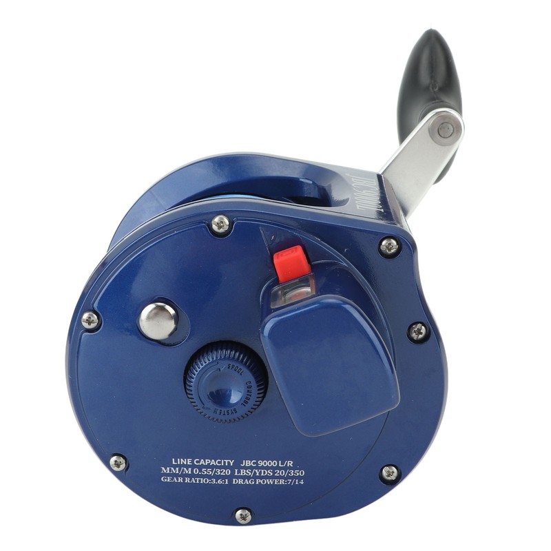 Baitcasting Fishing Reel Round Baitcaster Reel Smooth Powerful Saltwater Inshore