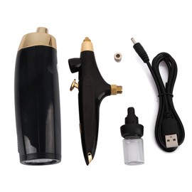 Portable Airbrush Makeup Kit Spray Gun Beauty Airbrush Kit for Beauty Salon HomeBlack