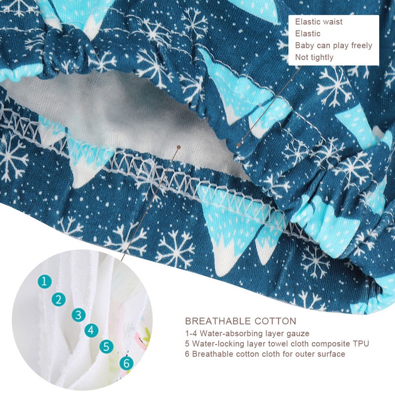 2pcs Baby Pee Potty Training Pants Infant Cotton Training Underwears