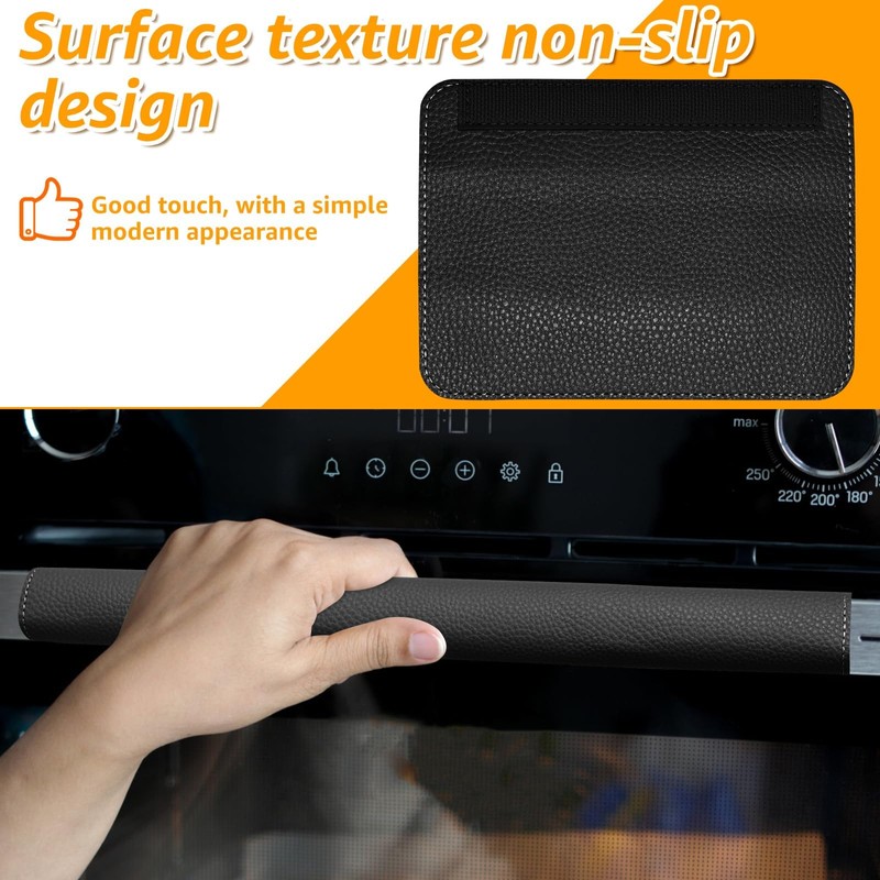 6PCS Slip PU Refrigerator Handle Cover for Fridge Oil Proof
