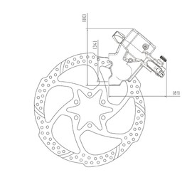 TRP (texi-a-rupi-) HY/Road Flat Mount Black BR – TRP – M004 