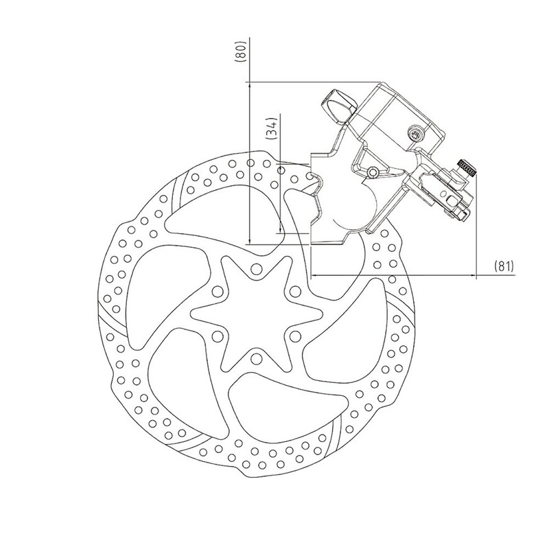 TRP (texi-a-rupi-) HY/Road Flat Mount Black BR – TRP – M004 