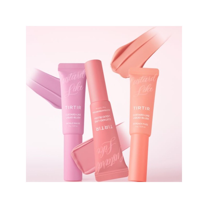 TIRTIR Custard-like Liquid Blush 9g, Color:01 Rose Pink