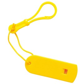 HoiHoi Whistle, Set of 5, Crime Prevention, Disaster Prevention, Climbing School, Excursions, Mountain Climbing, Gatherings, Boy Scouts, Evacuation Training, Emergency Contact, Yellow, Includes Hook (Removable)