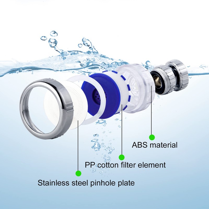 Bahan alamy Water Filter Tap Rotatable Tap Filter with 6