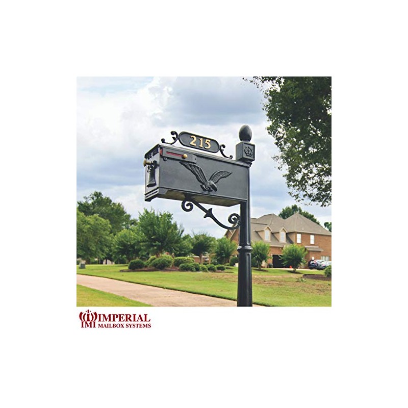 Self-Adhesive 2" Inch Imperial Brass Mailbox Number #6