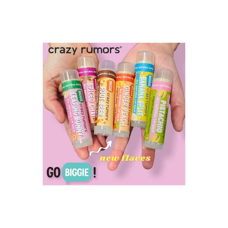Crazy Rumors Banana Split BIGGIE Soothing Lip Balm Stick for