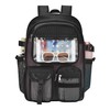 Jeluno Heavy Duty Mesh Backpack for School, Lightweight Black Book