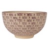 Creative Co-Op Floral Mosaic Stoneware Bowl Set, Multicolor, Set of