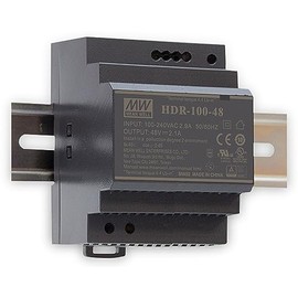 Din-Rail Power Supply 85W 12V 7,1A ; MeanWell HDR-100-12 ; Panel Mount