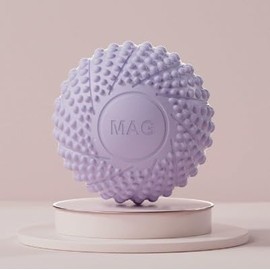 Massagebälle Faszienball, Spiked Massage Ball Hart, Faszienball für Triggerpunktmassage & Muskelentspannung, Hart Igelbälle Massageball, Verwendet für Muskelmassage von Fuß, Rücken, Bein, Hand (Lila)