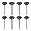 sourcing map 8pcs Star Knobs M10 x 100mm 304 Stainless