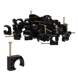 Half Clamp J-Hook with Nail 1/2"-3/4" Dual J-Hook Clamp for Pex Tubing Piep Support 50 Pack