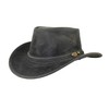 Black Jungle Dayton Leather Western Hat Australia Cowboy Hat, black