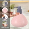 sourcing map Foaming Soap Dispenser 450ml/15oz Beige Ceramic Foaming Soap