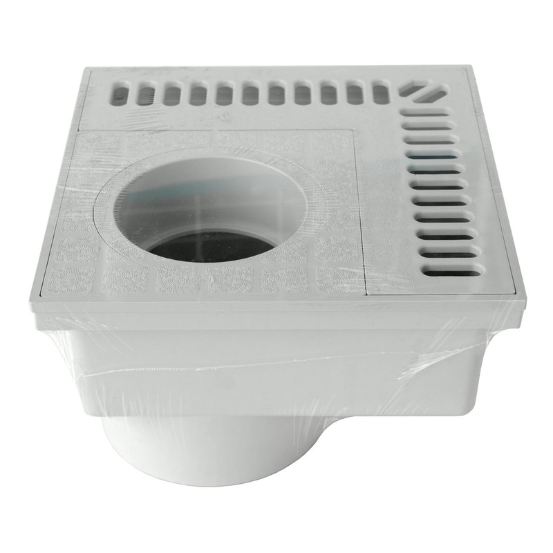 First Plast chan20g-y Manhole Cover syphom Corner in PVC, Grey,