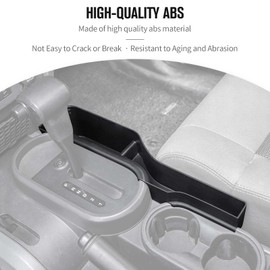 JeCar Storage Tray Gear Shift Storage Organizer Interior Accessories for 2007-2010 Jeep Wrangler JK JKU, Black