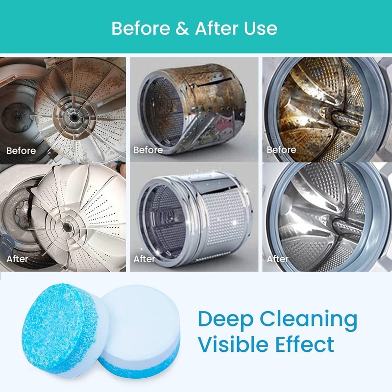 Washing Machine Cleaner Descaler Tablets: Maravello Highly Efficient Laundry Deodorizer