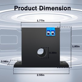 nodehawk Current Sensing Switch/Relay AC Current Sensing Switch 0-50A Normally Open Current Sensor Monitoring Relay,Linkage PLC Signal,Overload Controller(M3060)