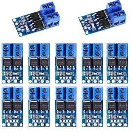 12 Pcs DC 5V-36V 400W FET Trigger Switch Drive Module Board Dual Mosfet Driver Module Dual High Performance Switching Driver Module PWM Controller Switch Panel Driver Module for Ar-duino