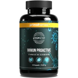 Primal Immune Defense by Primal Harvest - Supplement with 7 Billion CFU, pre and probiotics, Zinc and Vitamins C, B6, D3 and K2; Gluten, Dairy and Soy Free, 60 Capsules