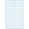 Sasagawa Original Works 20-1588 Transparent Fixing Seals, Glasses-Shaped, 500 Pieces