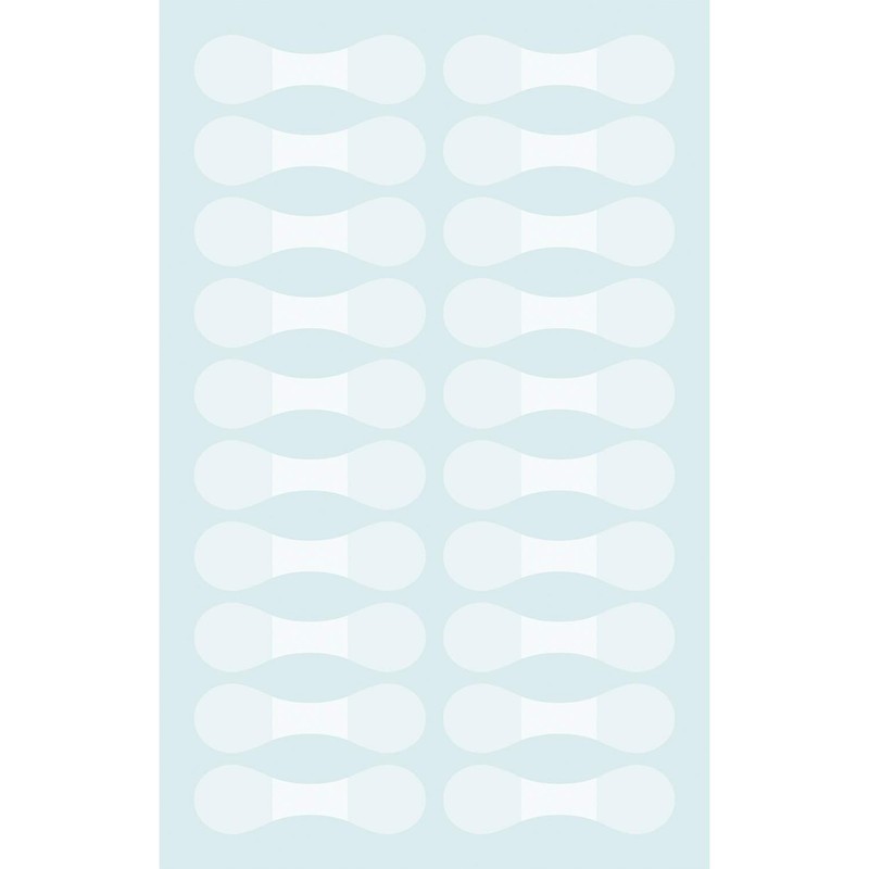 Sasagawa Original Works 20-1588 Transparent Fixing Seals, Glasses-Shaped, 500 Pieces